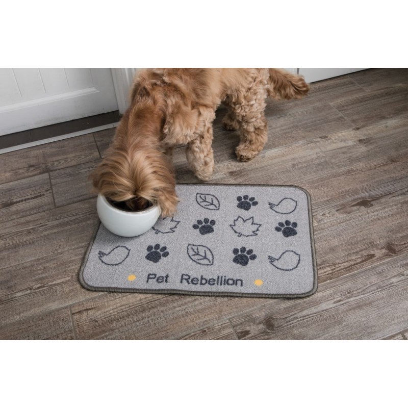 Pet Rebellion podkładka pod miski L liście
