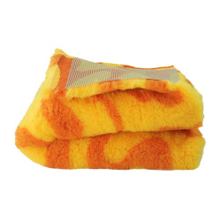 BUBA Legowisko antypoślizgowe DRY BED 28mm zawijasy żółty-pomarańcz A213