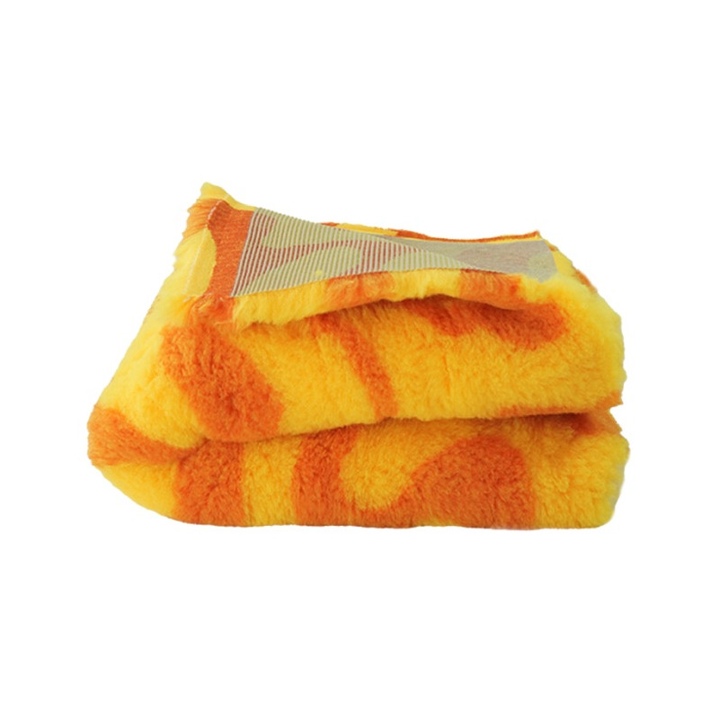 BUBA Legowisko antypoślizgowe DRY BED 28mm zawijasy żółty-pomarańcz A213
