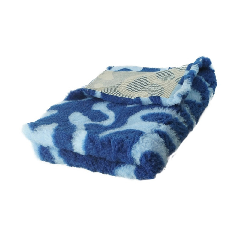 BUBA Legowisko antypoślizgowe DRY BED 28mm zawijasy granat-błękit A214