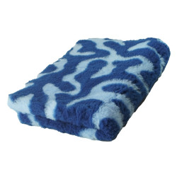 BUBA Legowisko antypoślizgowe DRY BED 28mm zawijasy granat-błękit A214