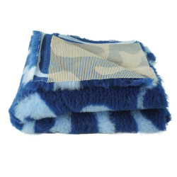 BUBA Legowisko antypoślizgowe DRY BED 28mm zawijasy granat-błękit A214