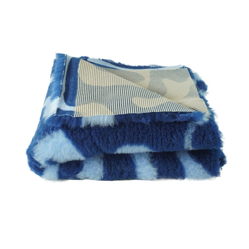 BUBA Legowisko antypoślizgowe DRY BED 28mm zawijasy granat-błękit A214