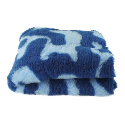 BUBA Legowisko antypoślizgowe DRY BED 28mm zawijasy granat-błękit A214