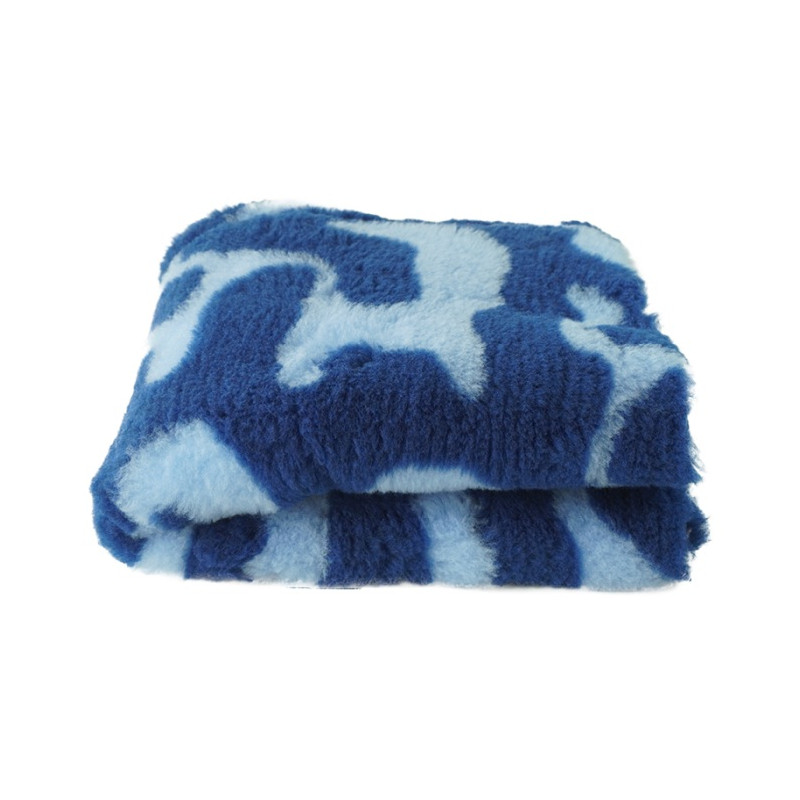 BUBA Legowisko antypoślizgowe DRY BED 28mm zawijasy granat-błękit A214