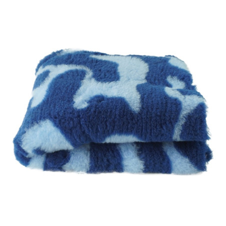 BUBA Legowisko antypoślizgowe DRY BED 28mm zawijasy granat-błękit A214