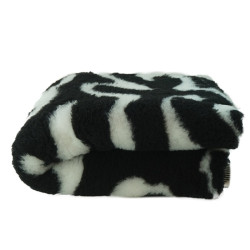 BUBA Legowisko antypoślizgowe DRY BED 28mm zawijasy czarno-białe A215