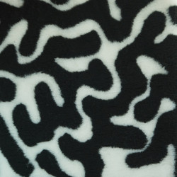 BUBA Legowisko antypoślizgowe DRY BED 28mm zawijasy czarno-białe A215