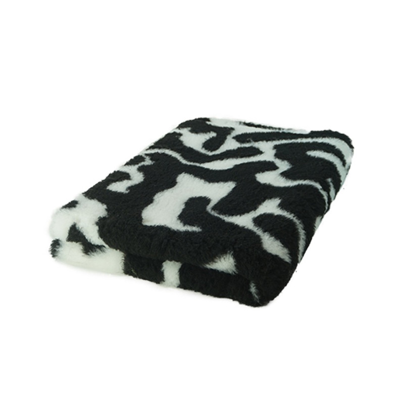 BUBA Legowisko antypoślizgowe DRY BED 28mm zawijasy czarno-białe A215