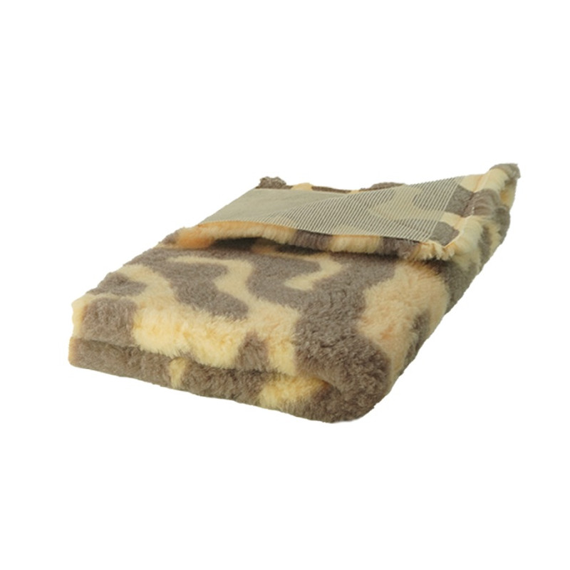 BUBA Legowisko antypoślizgowe DRY BED 28mm zawijasy beż-brąz A216