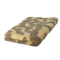 BUBA Legowisko antypoślizgowe DRY BED 28mm zawijasy beż-brąz A216