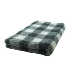 BUBA Legowisko antypoślizgowe DRY BED 28mm krata biało-czarna A220
