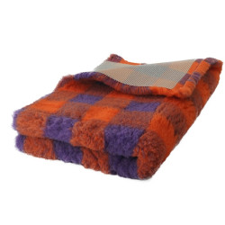 BUBA Legowisko antypoślizgowe DRY BED 28mm krata pomarańcz-fiolet A221