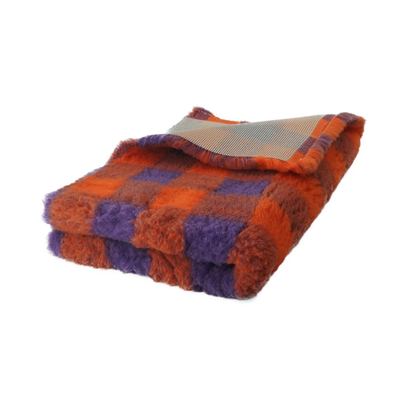 BUBA Legowisko antypoślizgowe DRY BED 28mm krata pomarańcz-fiolet A221