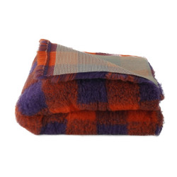 BUBA Legowisko antypoślizgowe DRY BED 28mm krata pomarańcz-fiolet A221