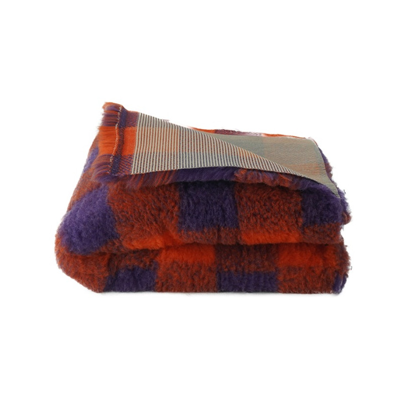 BUBA Legowisko antypoślizgowe DRY BED 28mm krata pomarańcz-fiolet A221