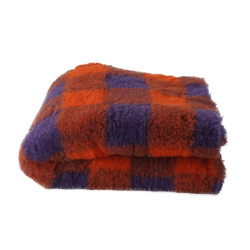 BUBA Legowisko antypoślizgowe DRY BED 28mm krata pomarańcz-fiolet A221