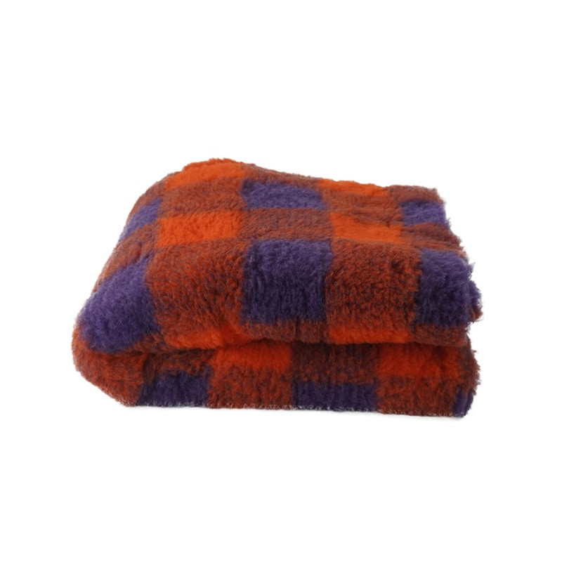 BUBA Legowisko antypoślizgowe DRY BED 28mm krata pomarańcz-fiolet A221