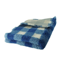BUBA Legowisko antypoślizgowe DRY BED 28mm krata granatowo kremowa A222