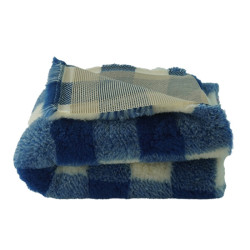 BUBA Legowisko antypoślizgowe DRY BED 28mm krata granatowo kremowa A222