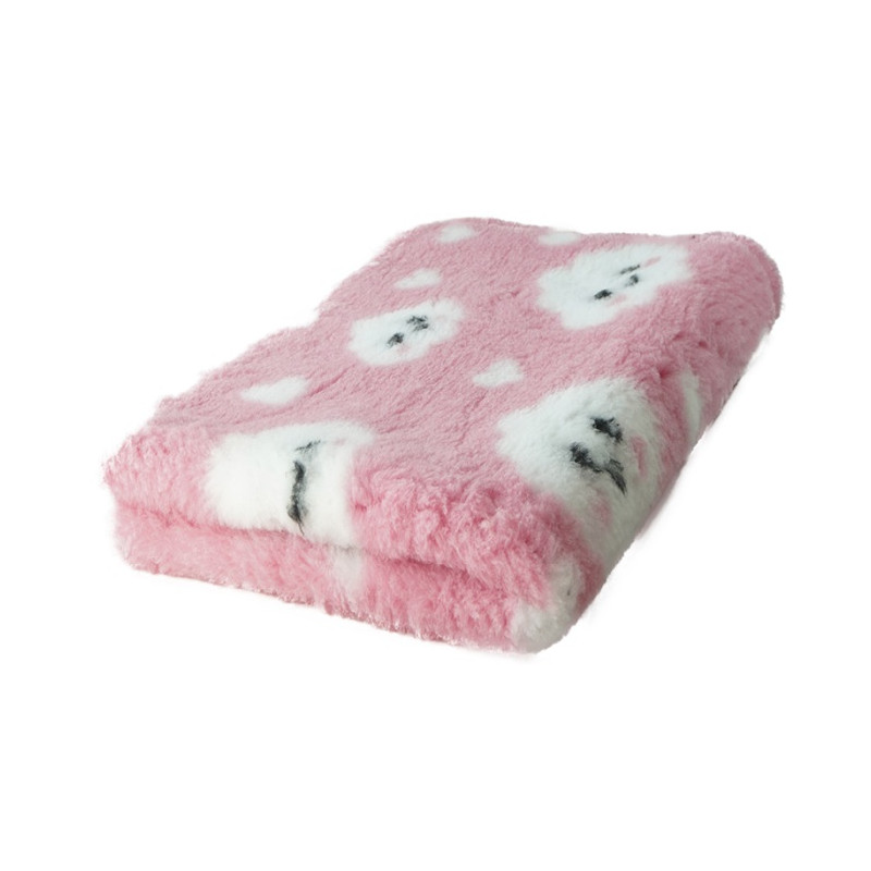 BUBA Legowisko antypoślizgowe DRY BED 28mm różowy we chmurki A226