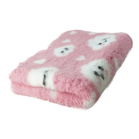 BUBA Legowisko antypoślizgowe DRY BED 28mm różowy we chmurki A226