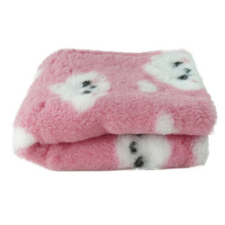 BUBA Legowisko antypoślizgowe DRY BED 28mm różowy we chmurki A226