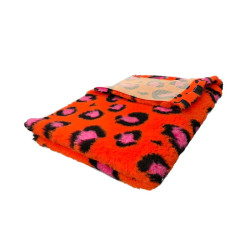 BUBA Legowisko antypoślizgowe DRY BED 28mm Leopard róż pomarańcz A254