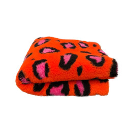 BUBA Legowisko antypoślizgowe DRY BED 28mm Leopard róż pomarańcz A254