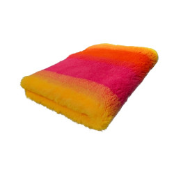 BUBA Legowisko antypoślizgowe DRY BED 28mm tęcza różowo-pomarańczowo-żółta A255