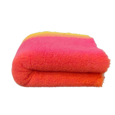 BUBA Legowisko antypoślizgowe DRY BED 28mm tęcza różowo-pomarańczowo-żółta A255