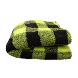 BUBA Legowisko antypoślizgowe DRY BED 28mm krata limonka-czarny A259