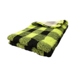 BUBA Legowisko antypoślizgowe DRY BED 28mm krata limonka-czarny A259