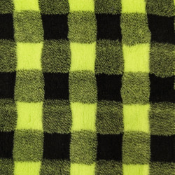 BUBA Legowisko antypoślizgowe DRY BED 28mm krata limonka-czarny A259