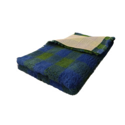 BUBA Legowisko antypoślizgowe DRY BED 28mm krata zieleń-granat A260