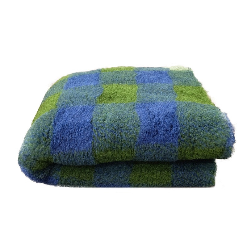 BUBA Legowisko antypoślizgowe DRY BED 28mm krata zieleń-granat A260