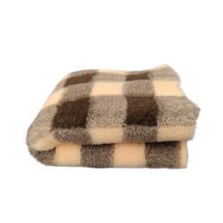 BUBA Legowisko DRY BED 28mm antypoślizgowe krata kremowo-czekoladowa A261