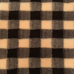 BUBA Legowisko DRY BED 28mm antypoślizgowe krata kremowo-czekoladowa A261