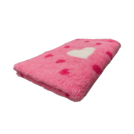 BUBA Legowisko antypoślizgowe DRY BED 28mm różowy serca łapy A264