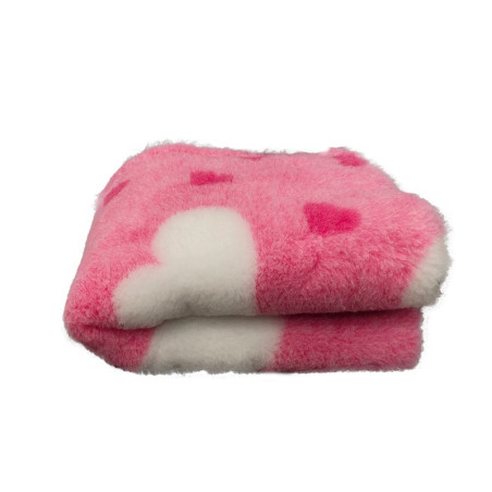 BUBA Legowisko antypoślizgowe DRY BED 28mm różowy serca łapy A264