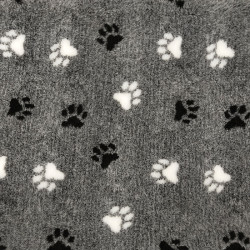 BUBA Legowisko antypoślizgowe DRY BED 28mm szary łapki biało czarne A265