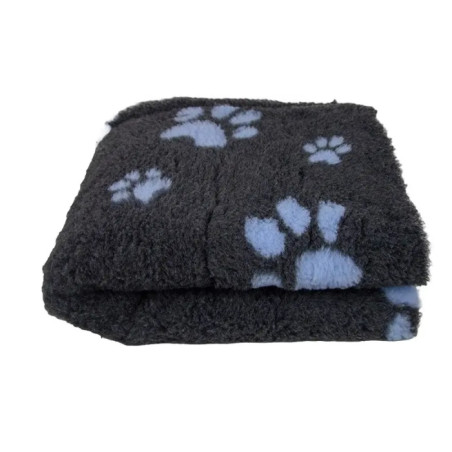 BUBA Legowisko antypoślizgowe DRY BED Cieńsze 22mm grafit błękitne łapki BB06