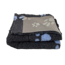 BUBA Legowisko antypoślizgowe DRY BED Cieńsze 22mm grafit błękitne łapki BB06