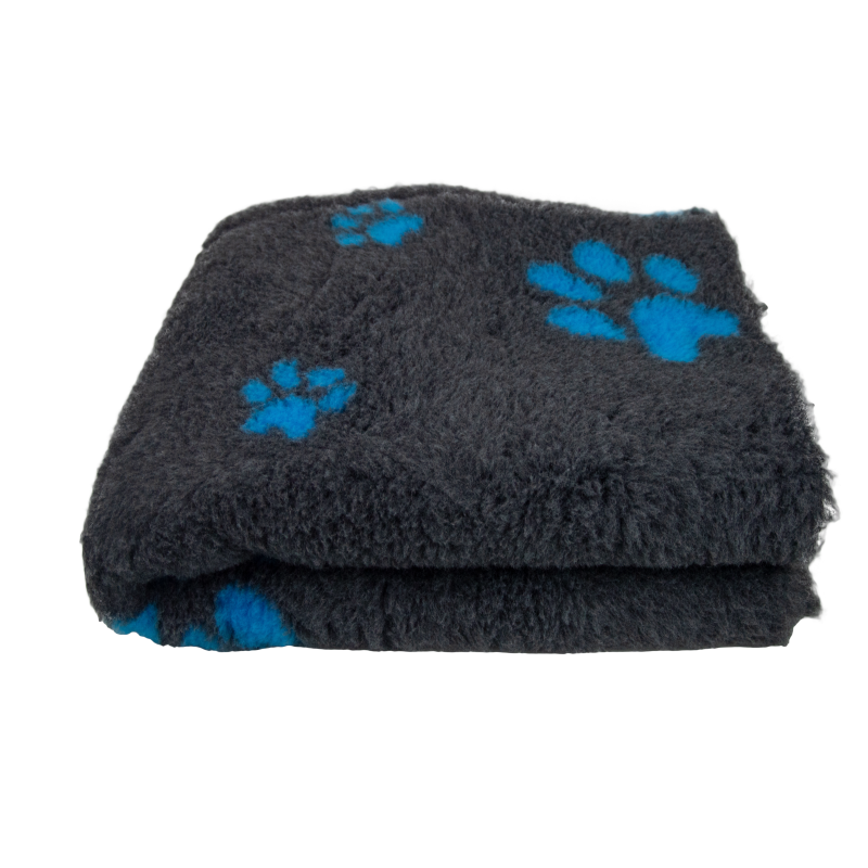 BUBA Legowisko antypoślizgowe DRY BED Cieńsze 22mm grafitowe w turkusowe łapki BB12