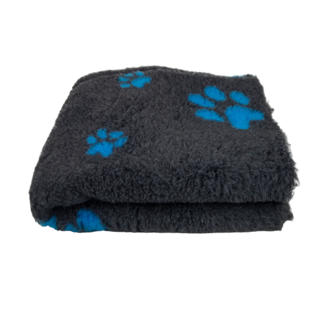 BUBA Legowisko antypoślizgowe DRY BED Cieńsze 22mm grafitowe w turkusowe łapki BB12