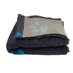 BUBA Legowisko antypoślizgowe DRY BED Cieńsze 22mm grafitowe w turkusowe łapki BB12