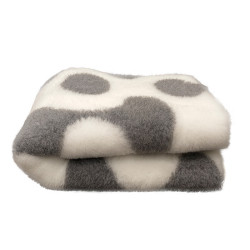 BUBA Legowisko antypoślizgowe DRY BED Cieńsze 22mm krople szaro białe BB20