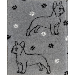 BUBA Legowisko antypoślizgowe DRY BED 28mm szary buldog francuski FB01