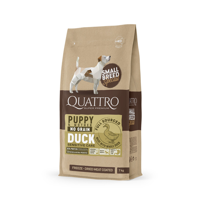 QUATTRO PUPPY no Grain small breed DUCK bezzbożowa karma dla psa