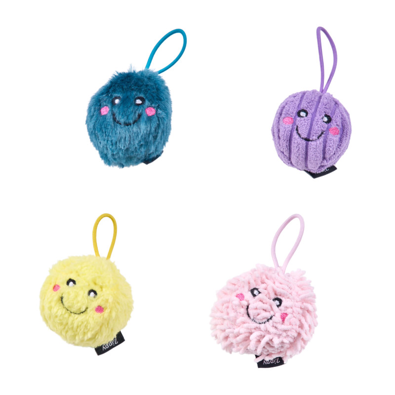 ZippyClaws zabawki dla kota z kocimiętką Wesołe Pompony 4szt ZC542